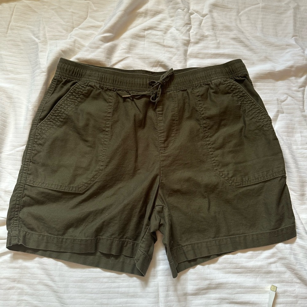 Women’s Olive Green Casual Shorts